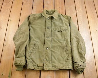 Giacca da ponte vintage 1962 US Navy per il freddo / USN / US Army Green / Vintage Army / Militaria / True Vintage