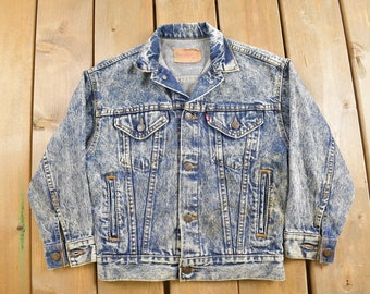 Vintage 1980s Levis Trucker Jacket / Jean Jacket / Denim Jacket / Vintage Denim / Streetwear / Fall Jacket / 80s Levi's denim
