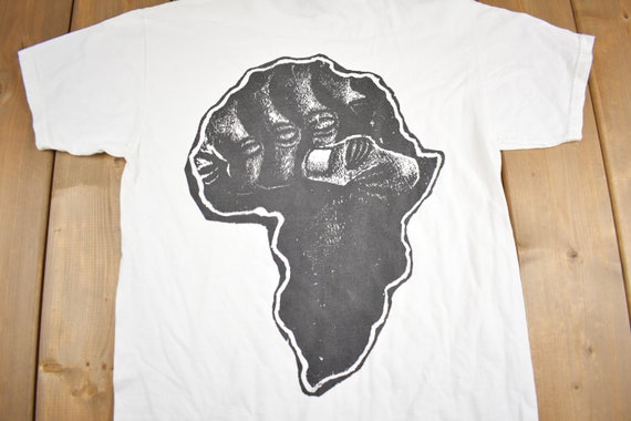 Vintage 1990s Malcom X Black And Strong Graphic T… - image 4