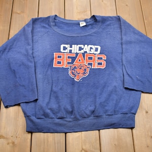 1980s Trench Chicago Bears NFL Grafik Raglan Rundhals-Sweatshirt / 90s Crewneck / Souvenir / Athleisure / Streetwear / Made In USA