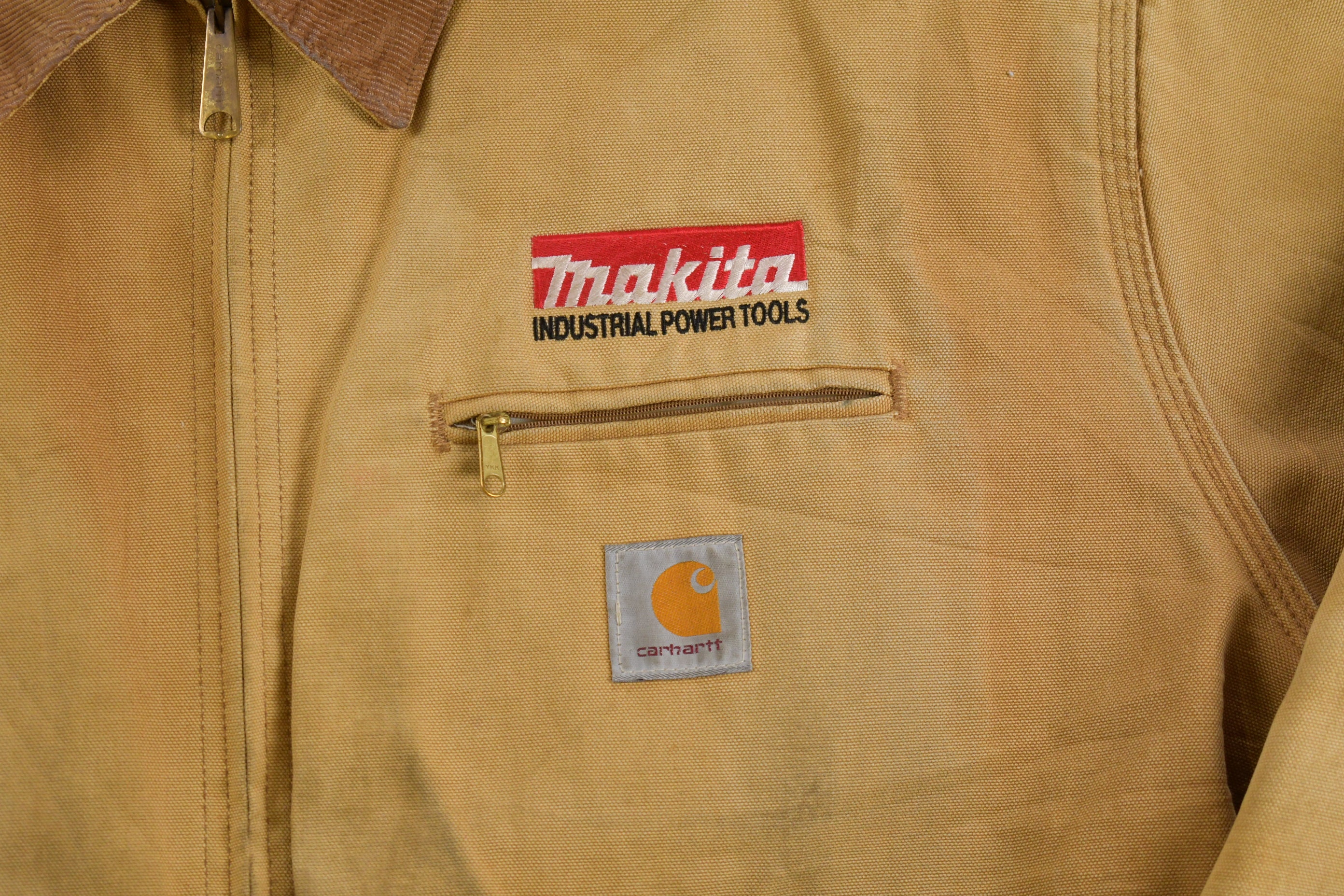 Vintage 1990s Makita Embroidered Carhartt Jacket Workwear Streetwear Quilt Lined Jacket Carhartt Detroit Etsy