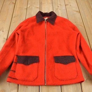 Vintage 1970s Hudson&#39;s Bay Point Blanket 100% Wool Jacket / Zip Up Wool Jacket  / Vintage HBC Jacket / True Vintage / Made In England