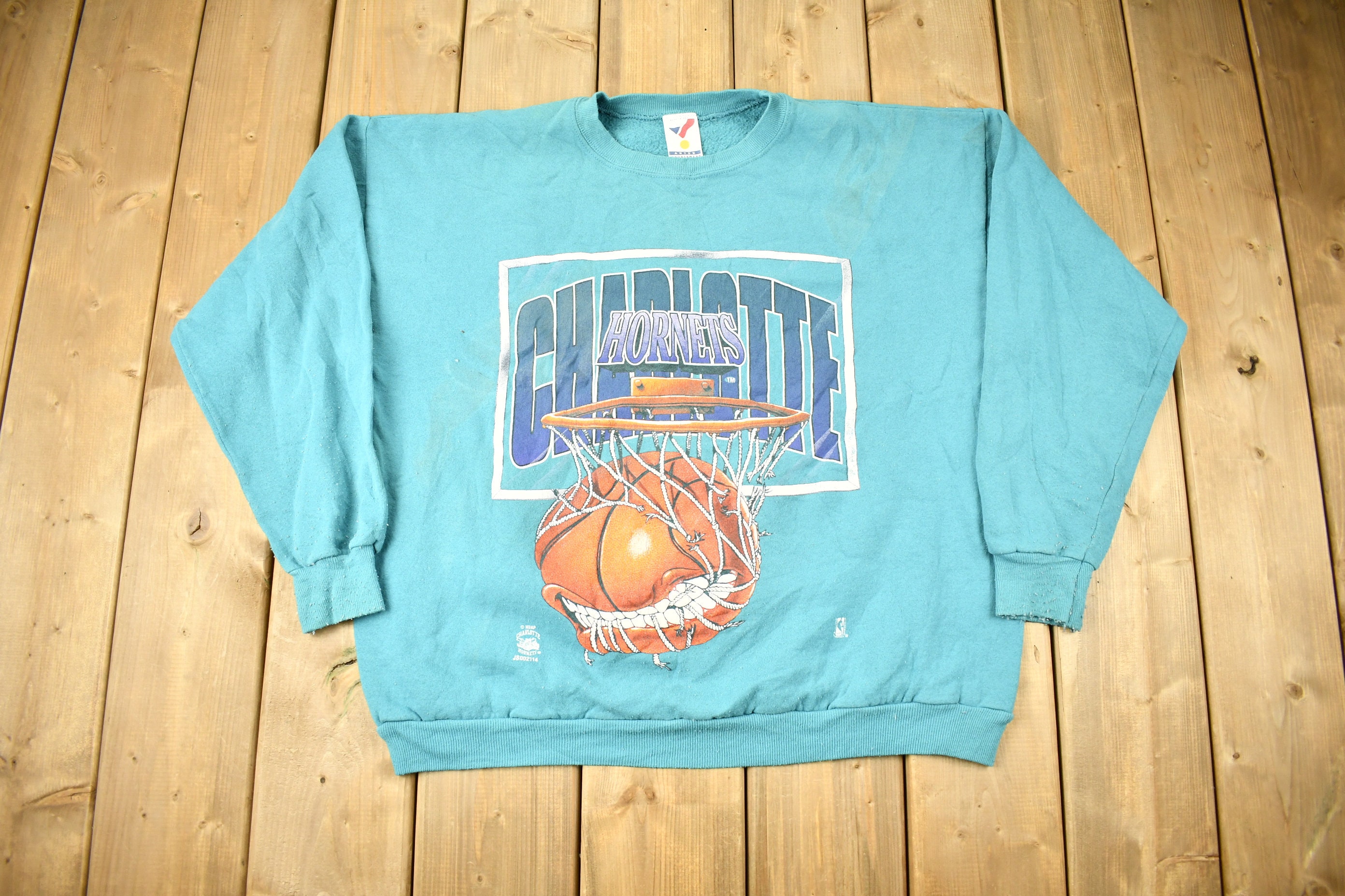 charlotte hornets crewneck sweatshirt