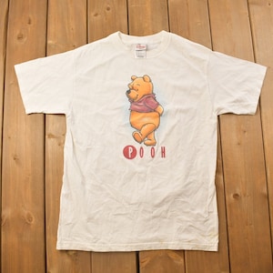 1990年代のヴィンテージ「くまのプーさん」漫画プロモーションTシャツ / 90年代グラフィックTシャツ / TVプロモーションTシャツ / ディズニー / ヴィンテージ漫画