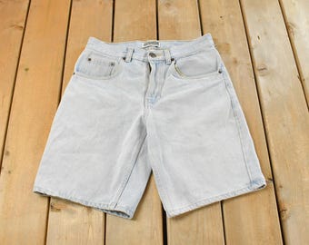 Pantalones cortos vaqueros vintage Route 66 de los años 90 para hombre, talla 30 / Jorts de los 90 / Ropa urbana / Jorts