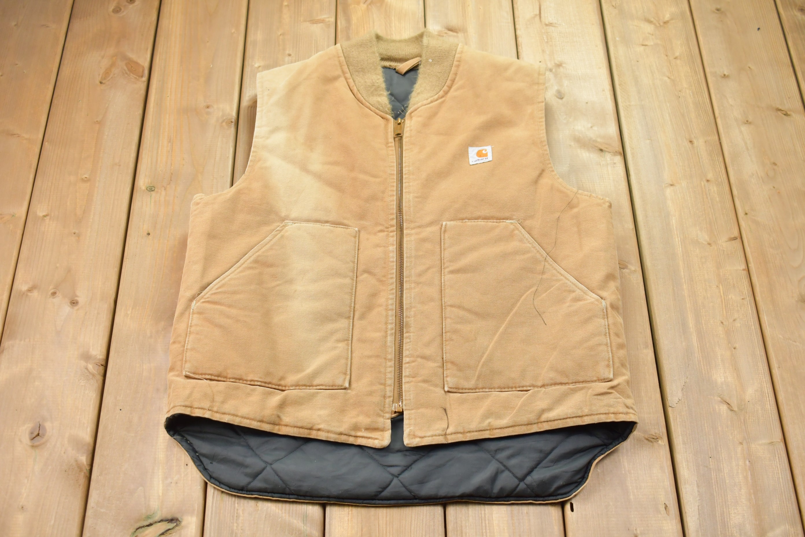 Vintage 1990s Carhartt Vest / Workwear / Streetwear / Made in USA