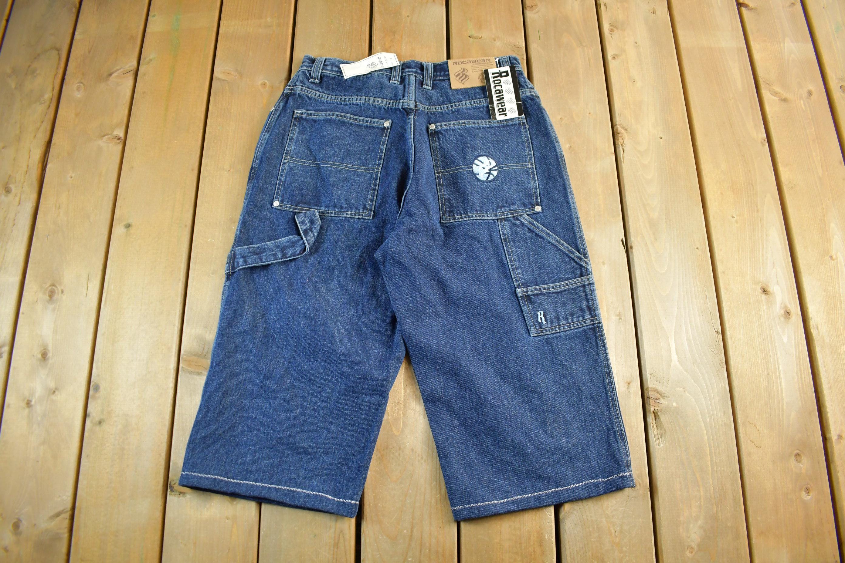 Vintage DEADSTOCK Y2K Rocawear Denim Shorts Men