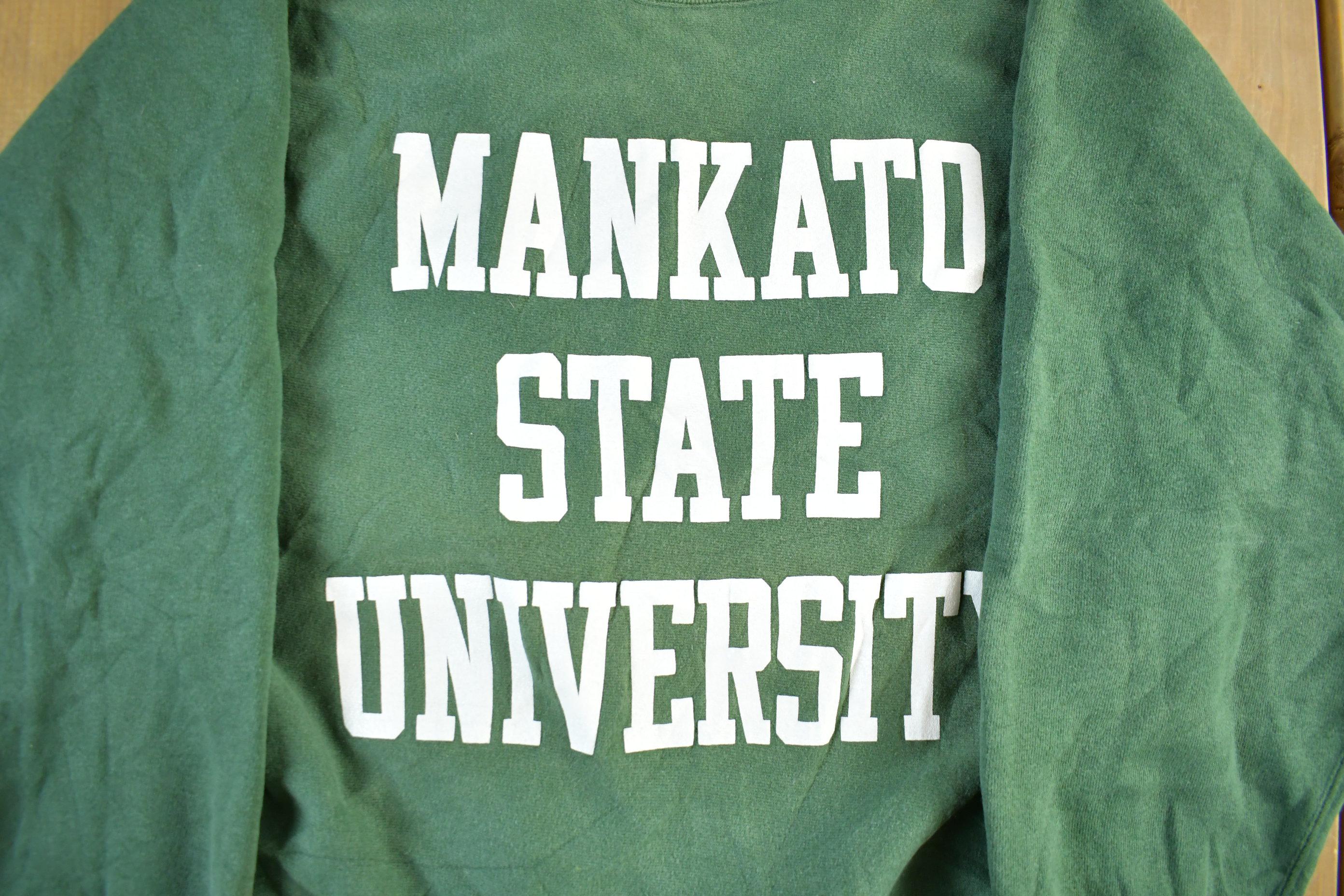 Vintage 1990s Mankato State University Champion Reverse Weave 