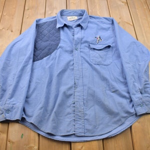 Vintage 1990s Red Head Button Up Shirt / Small Stain / 1990s Button Up / Vintage Flannel / Basic Button Up