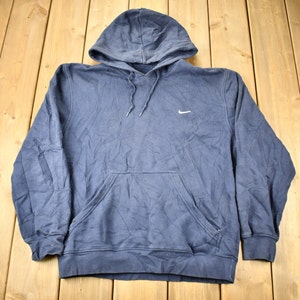 Vintage 1990s Nike Embroidered Mini Swoosh Hoodie Sweatshirt / Vintage Nike / Sportswear / Streetwear / Athleisure