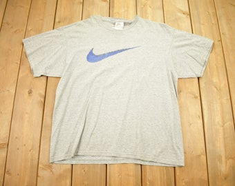 Vintage 1990s Nike Swoosh T-Shirt / 90s Nike T Shirt / 80s / 90s / Streetwear / Retro Style