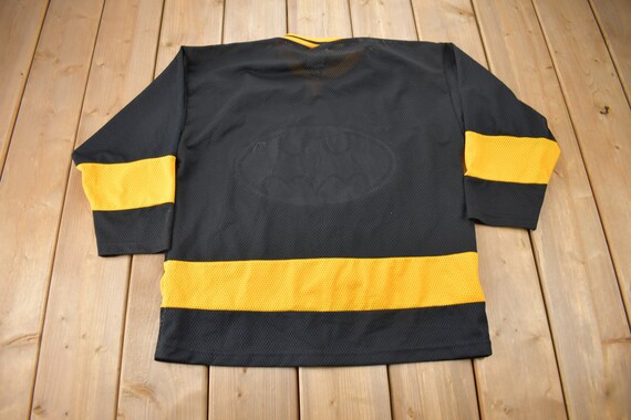 Vintage 1990s Batman Hockey Jersey / Warner Broth… - image 2