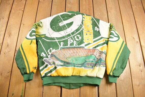 Vintage 1980s Green Bay Packers NFL Chalkline All Over Print - Etsy