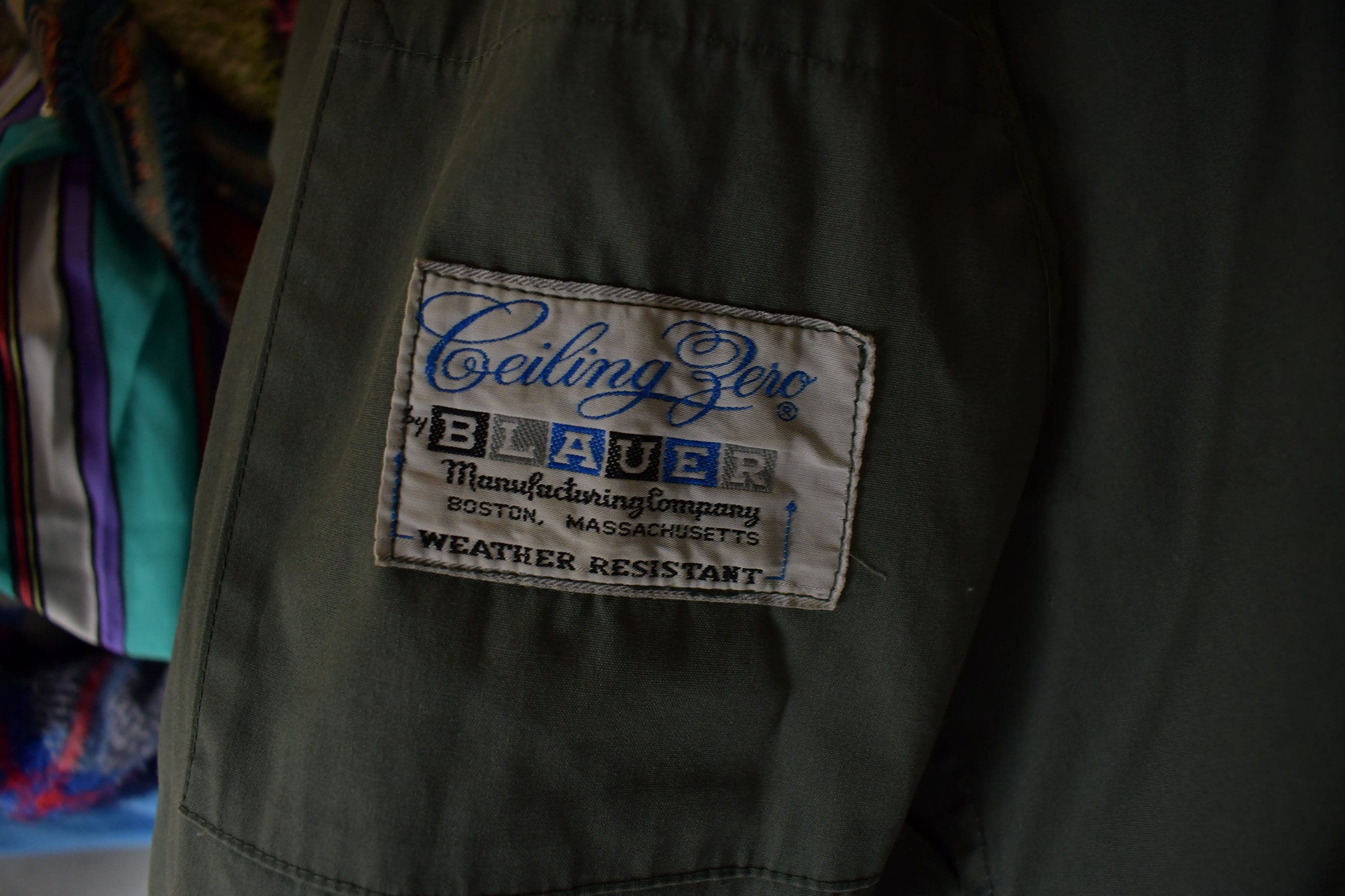 Vintage 1960s AG-274 Military Green Water Repellent Jacket / True 