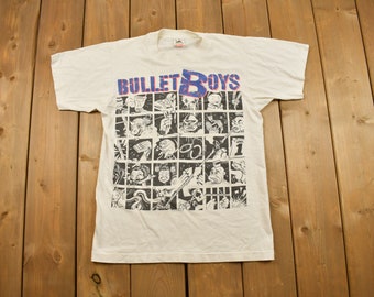80s Vintage BULLET BOYS Band T-shirt 1989 Concert Tour Size L 