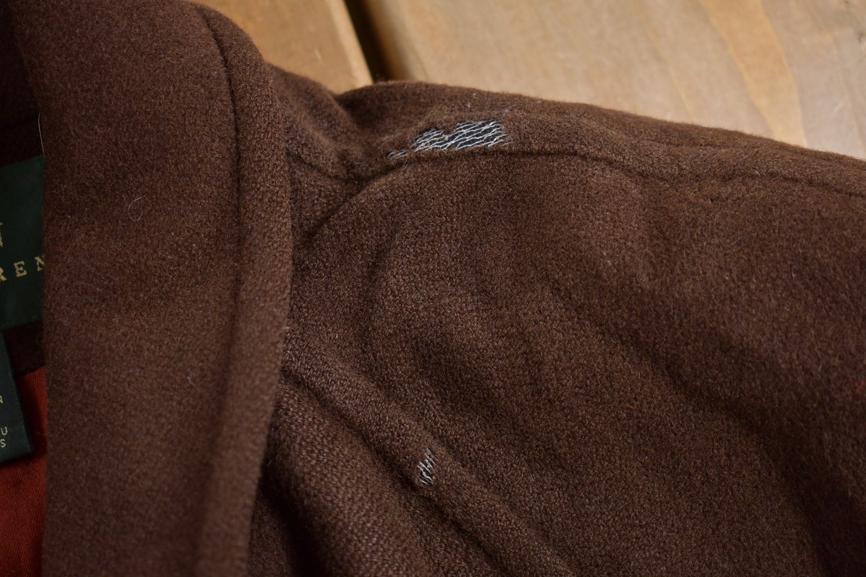 Vintage 1990s Lauren Ralph Lauren Camel Hair Coat / Camel Hair 