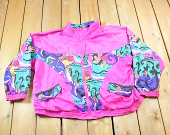 Vintage 1980s Color Block Windbreaker Jacket / Streetwear / Light Jacket / Vintage Windbreaker / 80s Jacket / Vintage Windbreaker