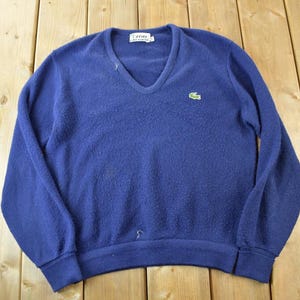 Vintage 1990s Izod Lacoste Knit V-Neck Sweater / Vintage 90s V-Neck / Outdoorsman / Vintage Knit / Winter Sweatshirt / 90s Lacoste