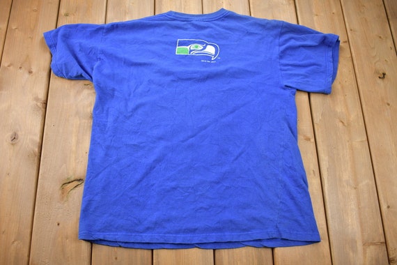 Vintage 1994 Seattle Seahawks NFL Logo Graphic T-… - image 2