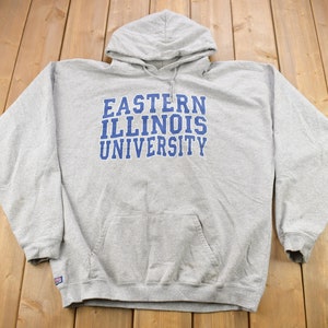 Vintage 1990s Eastern Illinois University Collegiate Hoodie / Heavyweight / NCAA Sweatshirt / Sportswear / Americana / Made In USA