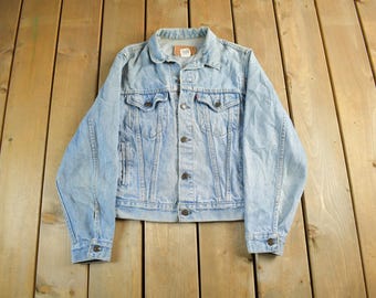 Vintage 80-90's LEVIS Distressed Trucker Jacket 70506 0216 Denim