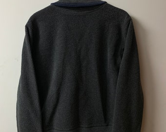 Vintage 1990s DKNY Active Fleece Zip up Sweater / New York