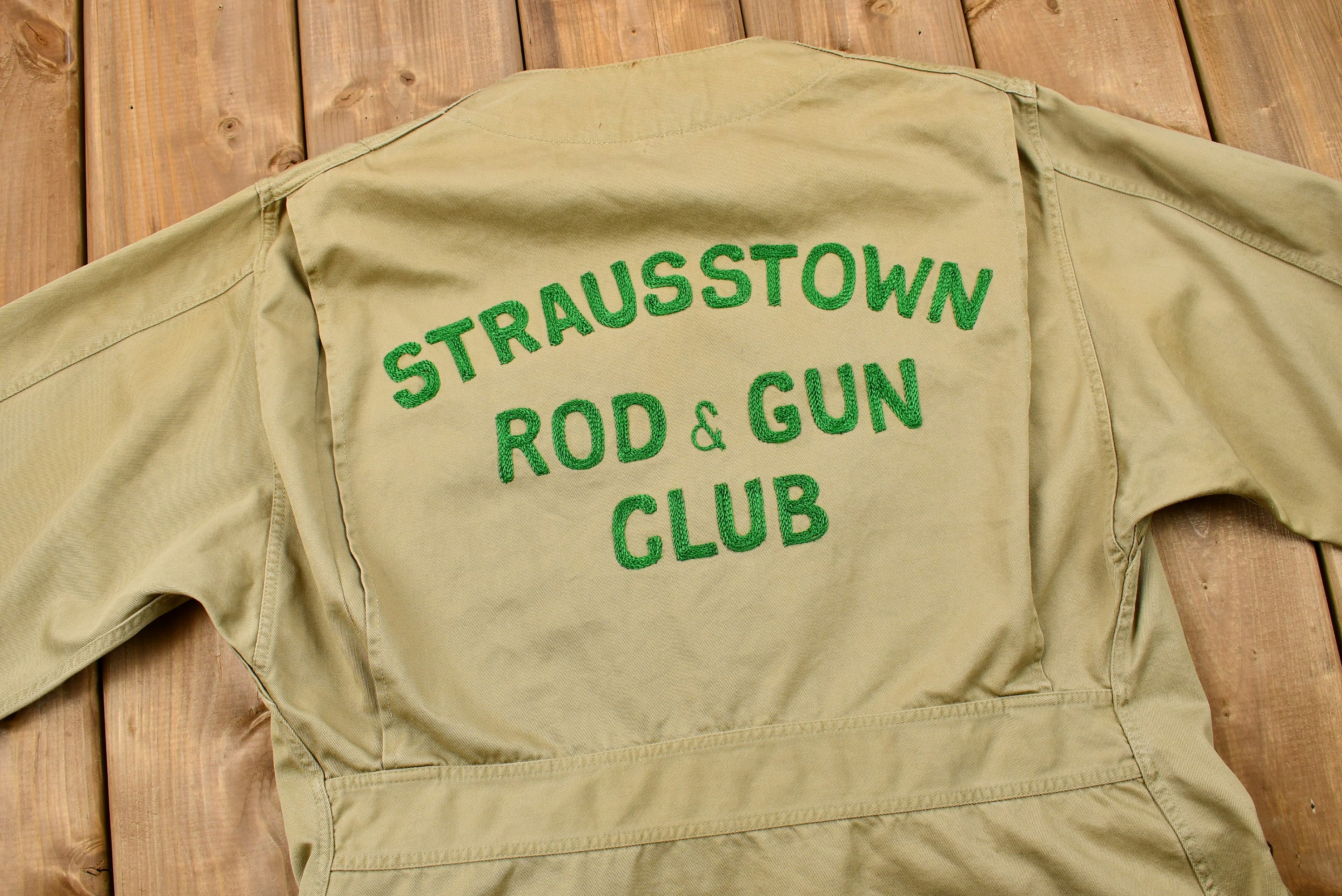 Vintage 1950s Strausstown Rod & Gun Club Hunting Jacket Team Etsy