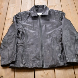 Vintage Claiborne Mens Leather Jacket - Etsy Vintage Claiborne Mens Leather Jacket - Etsy