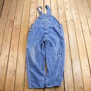 Vintage 1990s KEY Imperial Jean Bib Overalls Size 46 x 32 / Vintage Overalls / Workwear / Vintage Workwear / Distressed