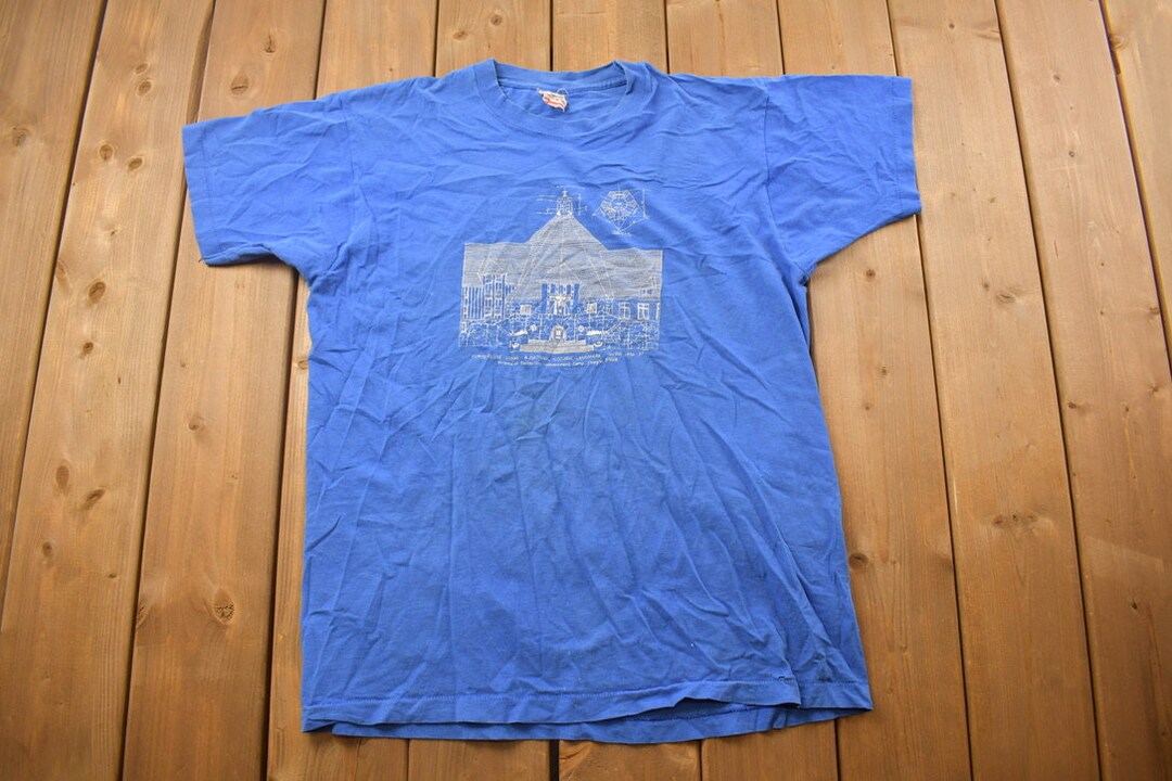 CARLISLE | 90'S LINEN BORDER T-SHIRT [USED]