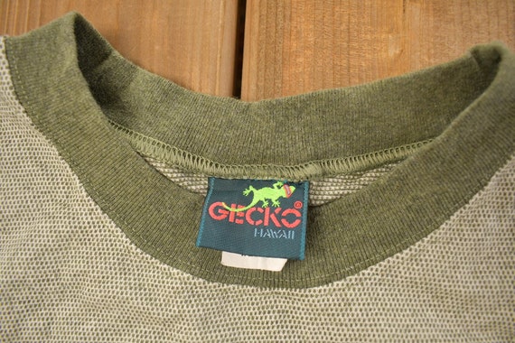 Vintage 1990s Gecko Hawaii Graphic Logo T Shirt /… - image 4