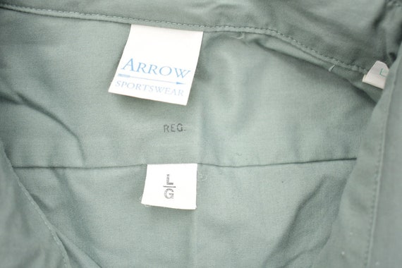 Vintage 1990s Arrow Sportswear Blank Button Up Sh… - image 3