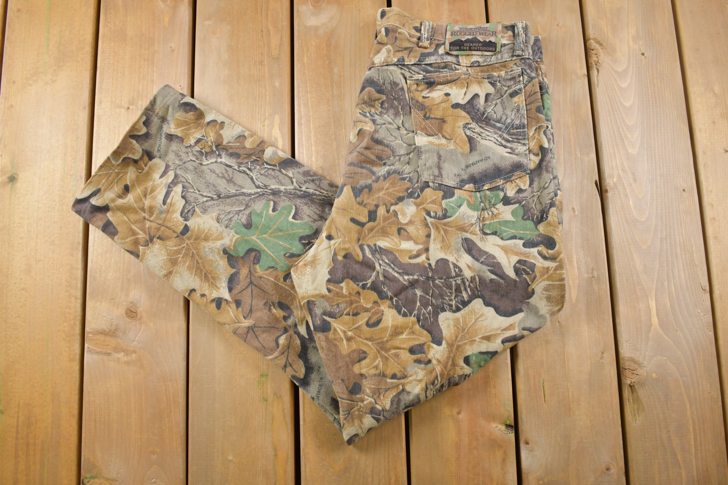 Vintage 1990s Wrangler Rugged Wear Forest Camo Pants Size 42 X - Etsy