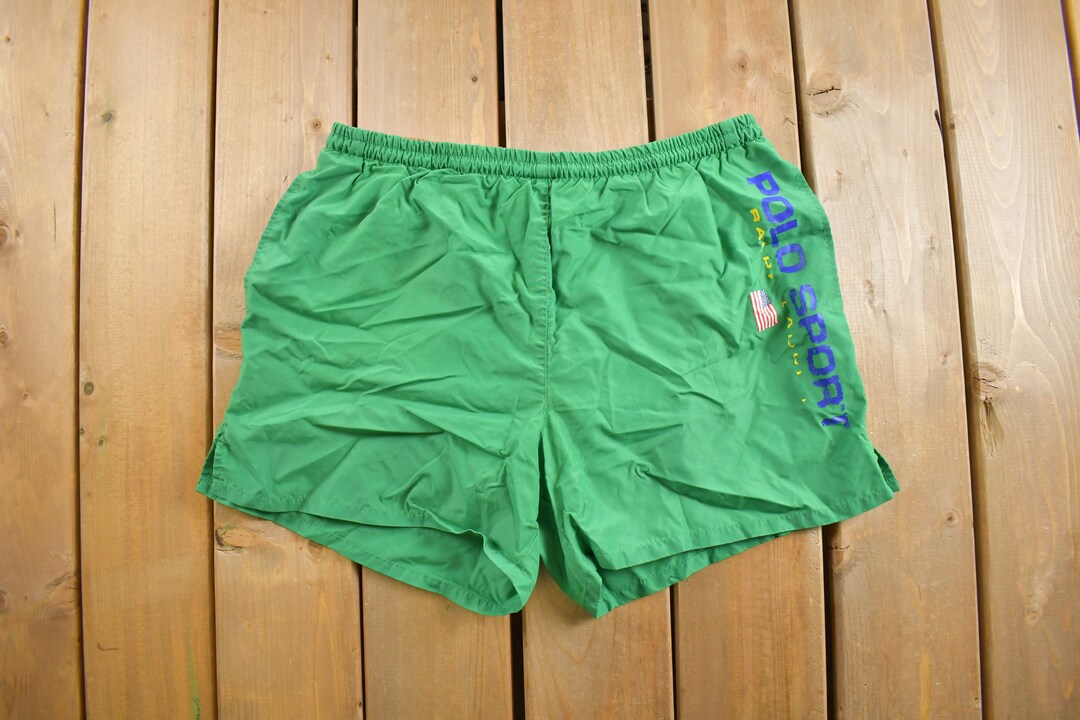 polo sport swim trunks 90s portration