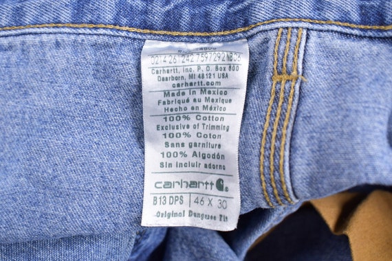 Vintage 1990s Carhartt Denim Work Pants Size 44 X 29 / 90s