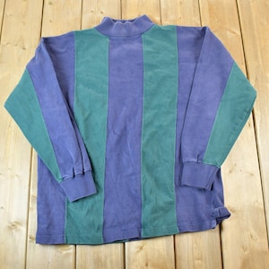 Vintage 1990s Britches Great Outdoors Souvenir Colour Block Crewneck Sweatshirt Made In USA / 90s Crewneck / Souvenir Sweater / Streetwear