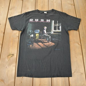Vintage 1985 Rush Power Windows Tour Single Stitch Band T-shirt Tillverkad i USA
