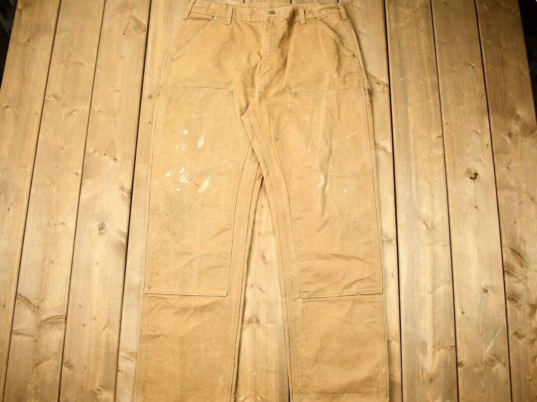 Vintage 1990s Carhartt Double Knee Work Pants Size 38 X 32 90s
