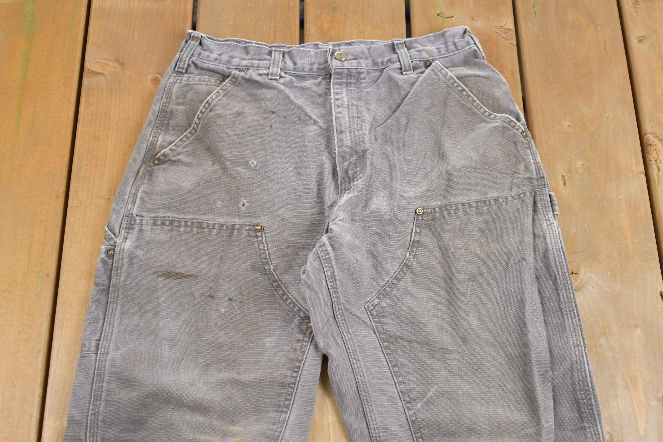 パンツ 1990s \" Carhartt \" Double-Knee Pants Vintage 1990s Carhartt Double Knee Work Pants Size 29 X 27.5