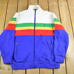 Vintage 1990s Polo Ralph Lauren Track Jacket Men's XL / 90s Zip up