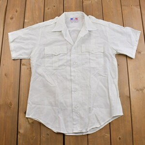 Vintage 1980s Flying Cross Button Up T- Shirt / Made in USA / 80s / 90s / Camp Collar / Casual Wear / Workwear