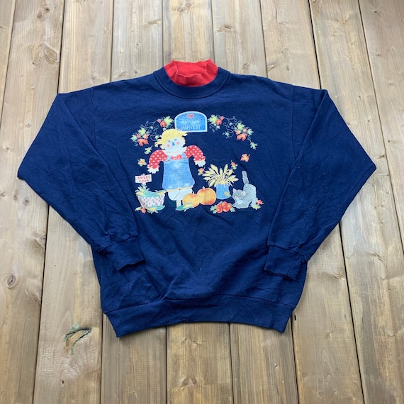 Vintage Autumn Harvest Thanksgiving Crewneck / 90… - image 1