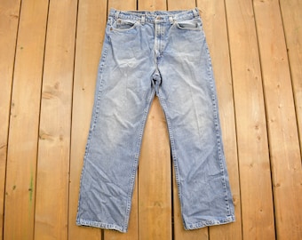 Vintage 1980s Levi's Orange Tab Jeans Size 34 x 26.5 / Blue / Light Wash / Vintage Denim  / Made In USA / 80s Levi's / Boot Cut