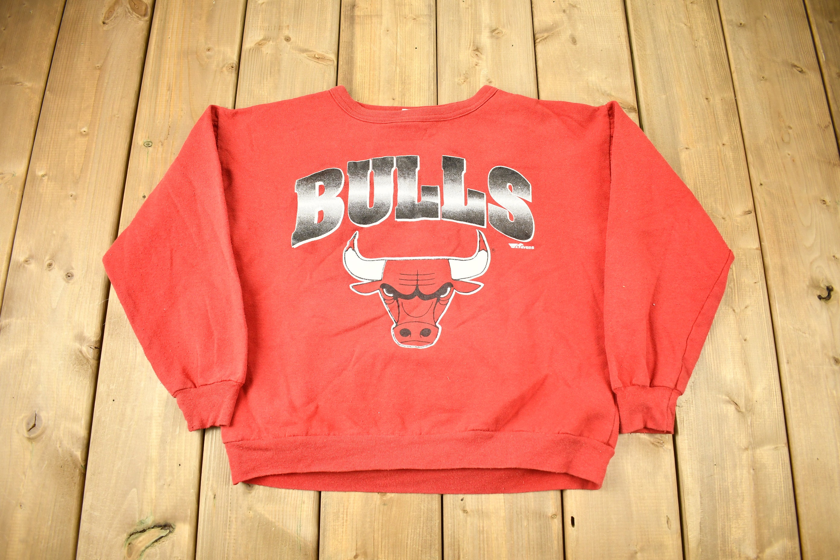 Vintage 90s Cotton Mix Red Lee Chicago Bulls Sweatshirt - XX-Large