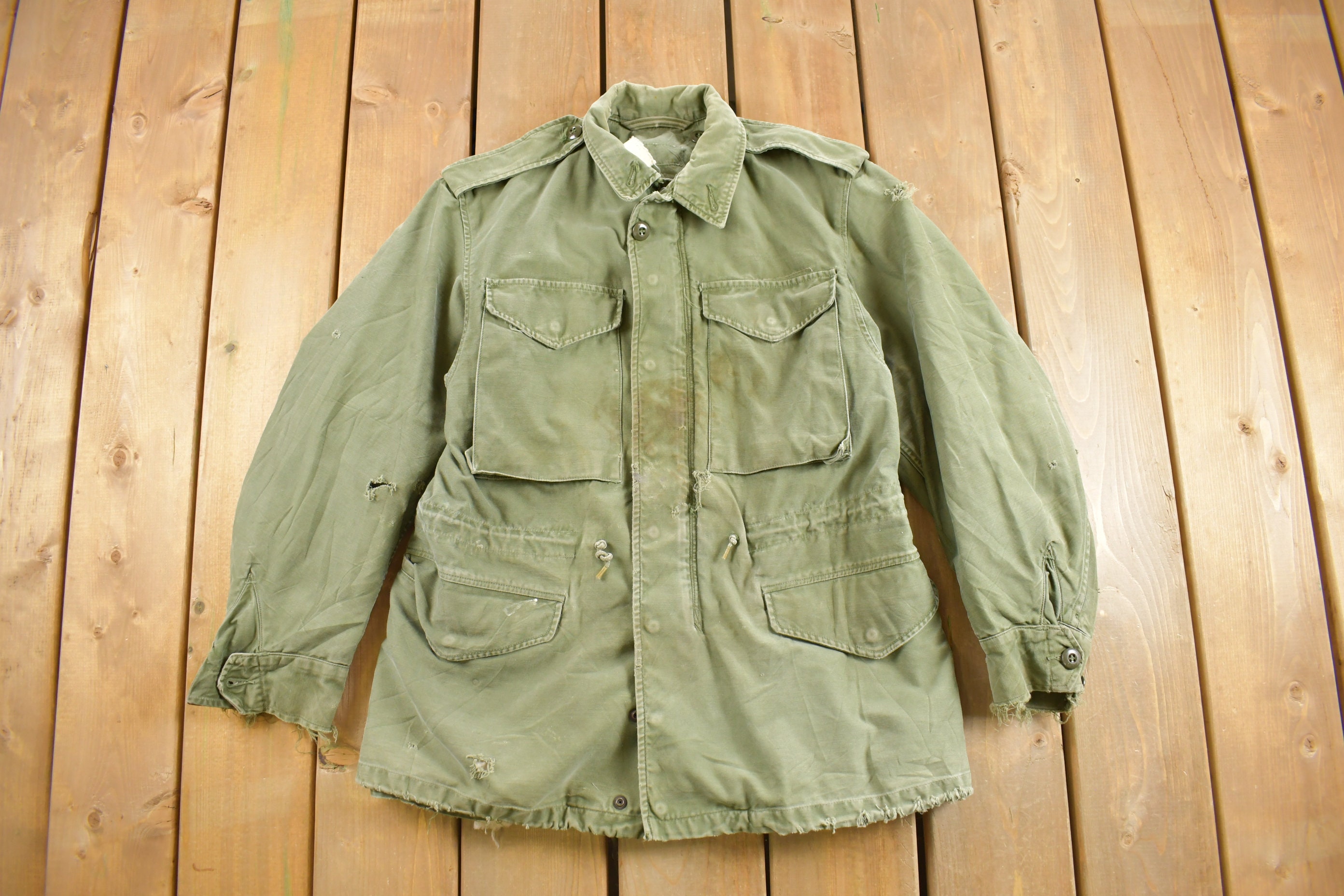 ジャケット・アウター 60s US.ARMY M-51 Field Jacket VTG VINTAGE US ARMY M-1951 M51 FIELD JACKET 1960 VIETNAM WAR
