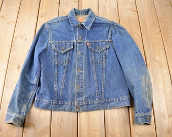 Vintage jaren 1960 Levi's Denim Jean Jacket maat klein