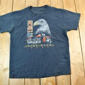 Koszulka Vintage 2004 Sturgis Bike Week Harley Davidson Motorcycles T-Shirt Made In USA / Koszulka Vintage Biker / Koszulka Y2K Harley / Koszulka Bald Eagle