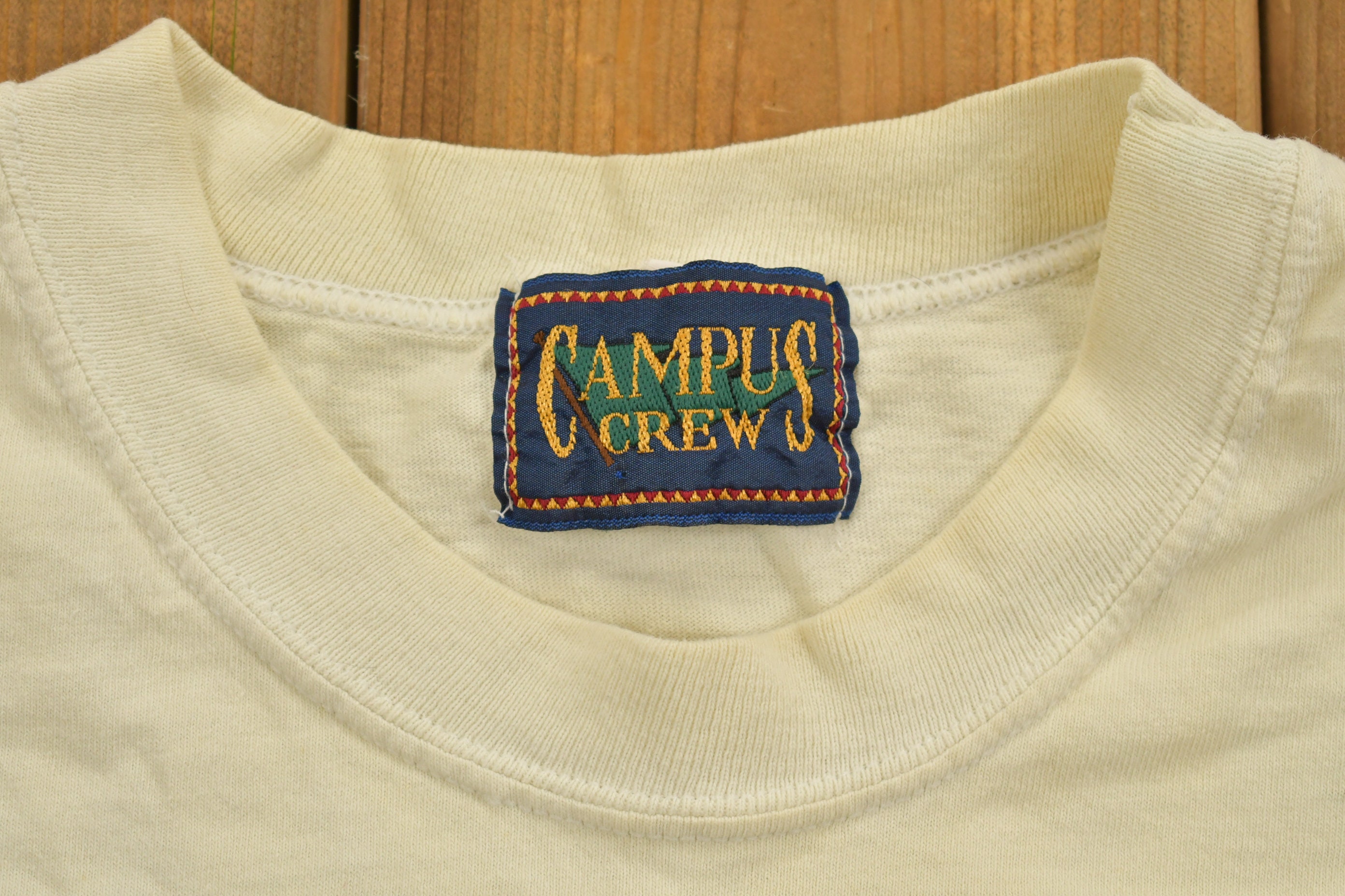 T-shirt Vintage Collège Américain M – Campus Park – Fabriqué Aux USA Années 90