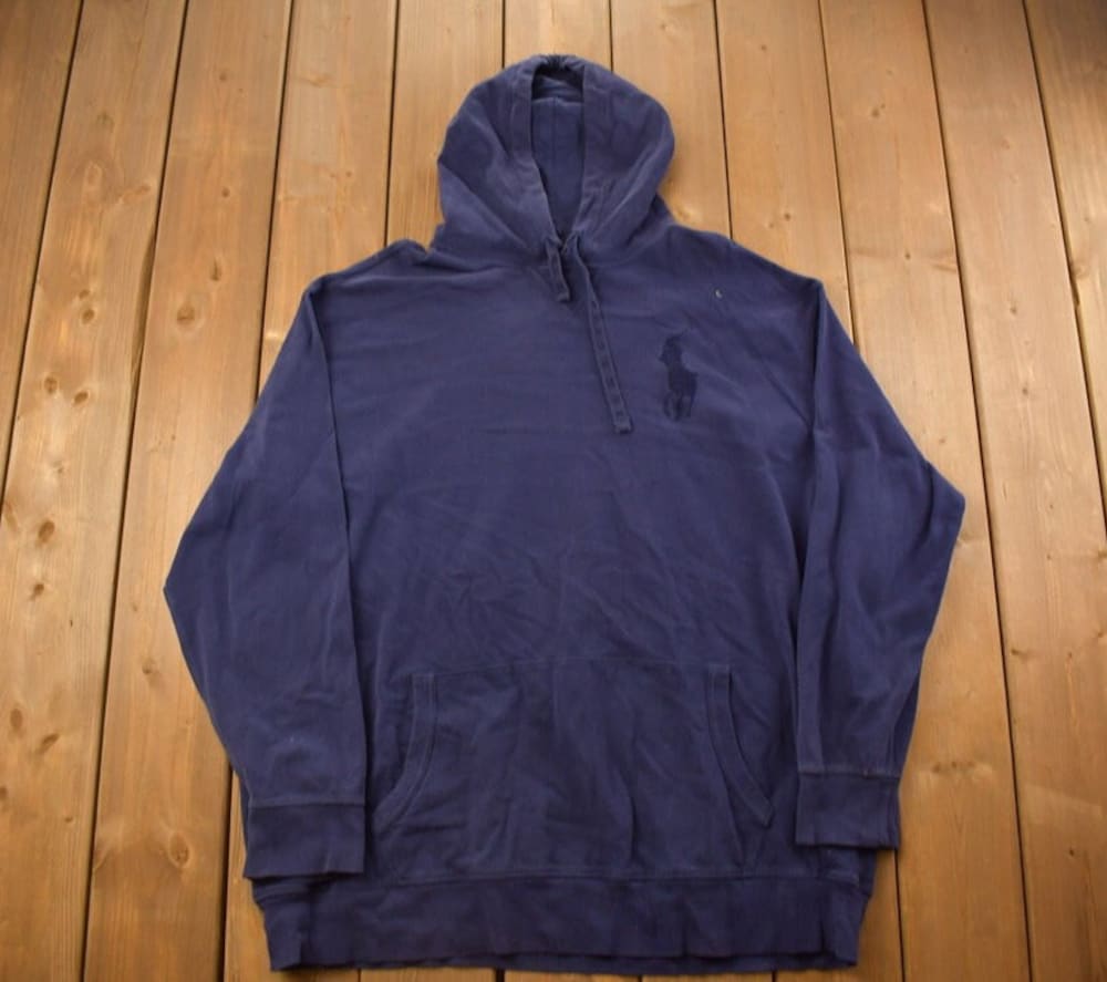 Vintage 1990S Polo By Ralph Lauren Graphic Hoodie / 90S Hoodie / Vintage Sweater / Color Block / Vintage Polo