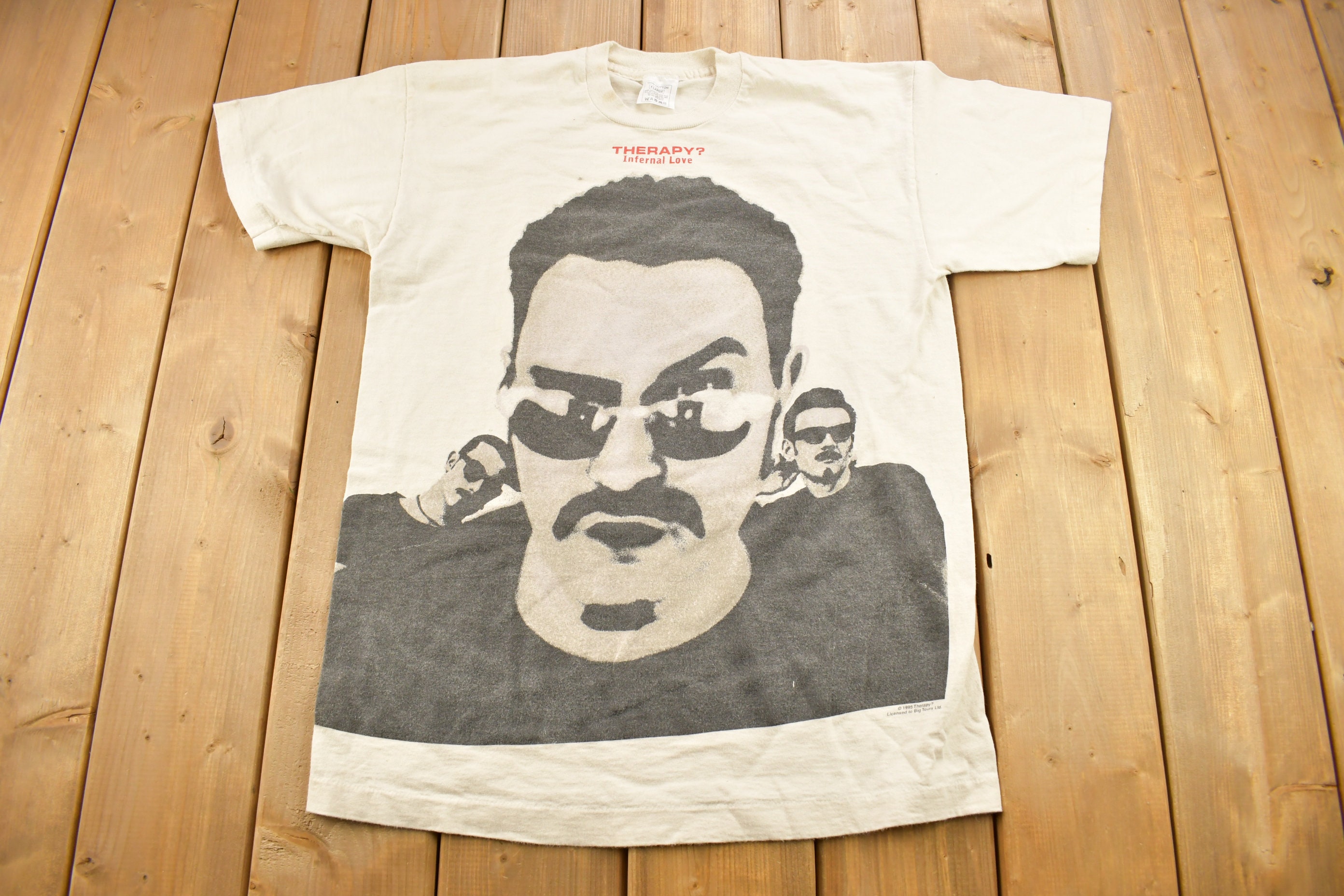 Vintage 1995 Therapy Infernal Love Tour Band T-shirt / Band Tee
